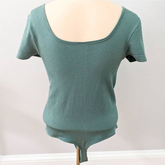 SO Seamless Henley Bodysuit Green - Picture 4 of 5